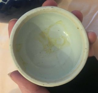 Antique Kangxi Blue & White Porcelain Ginger Jar with lid, 3