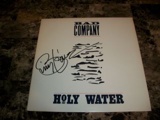 Bad Company Brian Howe Signed Holy Water 1990 Vinyl Lp Record Ted Nugent,