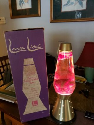 Vintage Lava Lite Lamp 1960s Starlite Base With Box