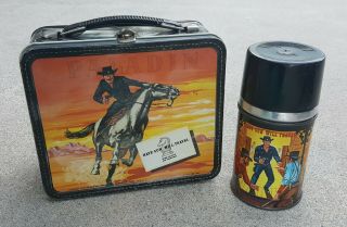 1960 Paladin Have Gun Will Travel Lunch Box With Thermos Very