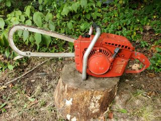 Vintage Homelite C - 72 Chainsaw With Bow Bar C72