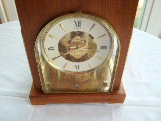 Le Coultre Atmos Metal Fifteen 15 Jewels Swiss Clock Gruen In Wood Case 10 " Tall