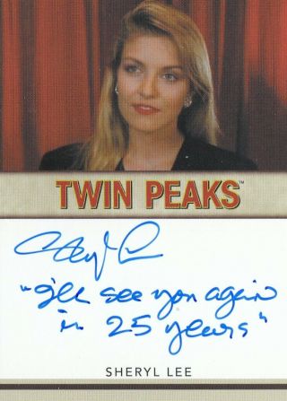 2019 Twin Peaks Archives - Sheryl Lee (laura Palmer) Autograph Classic Vl (1)