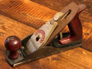 Vtg Antique Millers Falls No 9 Wood Plane 9 " Smooth Bottom Woodworking Hand Tool