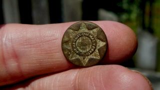 War Of 1812 British 7th Regiment Of Foot Royal Fusiliers Button