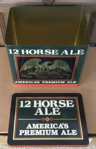 VINTAGE Genesee 12 Horse Ale Decorative Tin Box 3