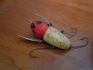 Rare Heddon Crazy Crawler Donaly Clip Red Head Flitter.