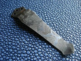Steel Flame Kaos Koi Emerson 3 - Hole Knife Clip,  Vintage Gunmetal Finish