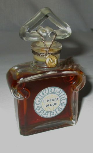 Vintage Guerlain Paris L ' Heure Bleue Perfume 3.  75 