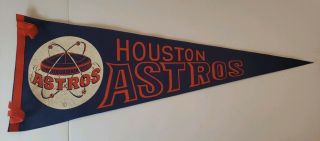 Vintage Houston Astros Mlb Pennant Astrodome 60s Full Size 29x12