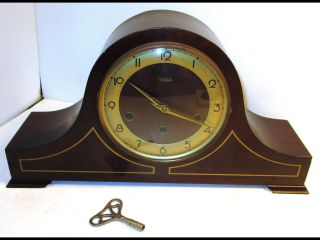 Vintage Linden 8 Day Shelf/mantle Clock Westminster Chime Germany Cuckoo Mfg