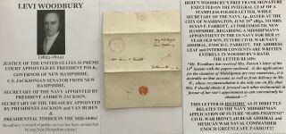 President Jackson Secy Navy Treasury Supreme Court Justice Letter Signed Ff 1831