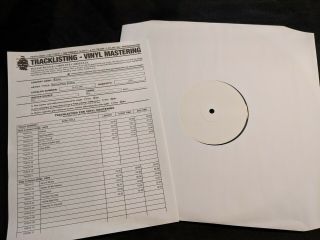 Raven Party Killers White Label Vinyl Test Pressing Metal Nwobhm Thrash Rare