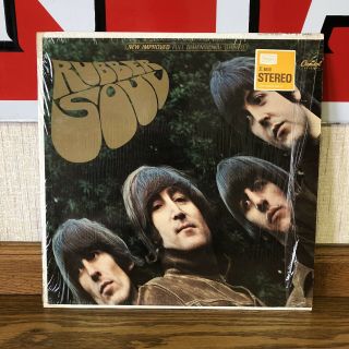 Stunning 1965 Stereo The Beatles Rubber Soul St 2442 In Shrink Lp Vinyl Album Nm
