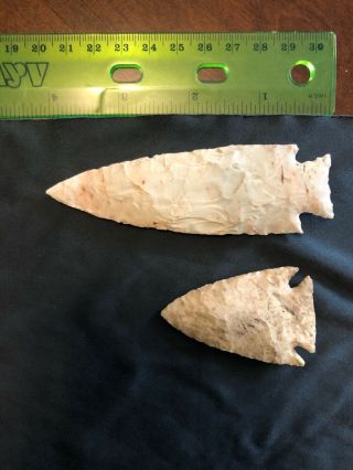 Native American Spear Heads From The Ohio Area