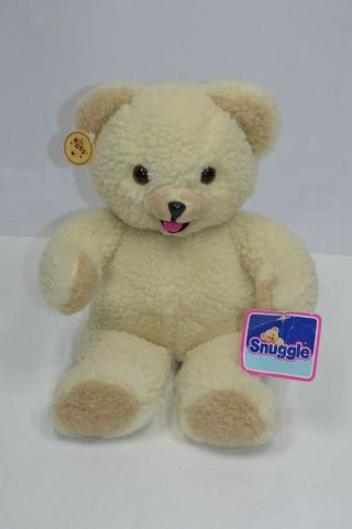 Vintage 1986 Russ 15 " Snuggle Fabric Softener Plush Teddy Bear With Tags 3146