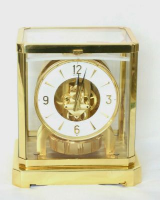 Vintage Jaeger Atmos Le Coultre Swiss Mantle Clock Serial 519425