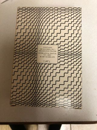 VTG 1967 SPLASH EAU DE COLOGNE SHALIMAR GUERLAIN 3.  3Fl Oz COMMERCIAL BOTTLE BOX 2