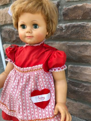 She Is just adorable1960 ' s Vintage 29” Ideal Saucy Walker Girl Doll 2