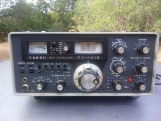 Vintage Yaesu Transceiver Ft - 101e Ham Radio Extra Nec 6js6c Tubes