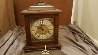 Vintage Daneker Mantle Clock Franz Hermle Made In West Germany Grandfather Clock