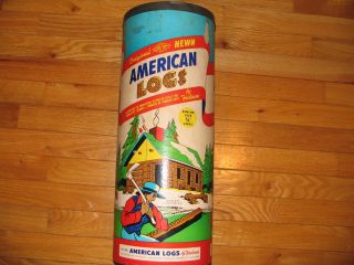 American Logs : Vintage " Lincoln Logs " By Halsam No 835