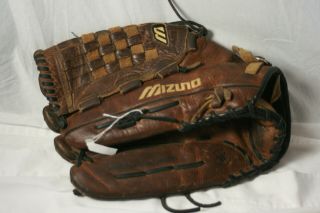 Mizuno Mvt1350 Vintage Pro Model Baseball Glove 13.  5 " Leather Left Hand Thrower