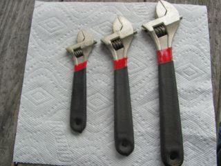 Craftsman Professional Adjustable Crescent Wrench Set 6” 8” 10 44166 44167 44168