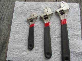 Craftsman Professional Adjustable Crescent Wrench Set 6” 8” 10 44166 44167 44168 2