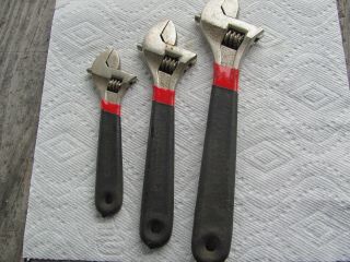 Craftsman Professional Adjustable Crescent Wrench Set 6” 8” 10 44166 44167 44168 3