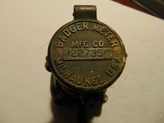 Vintage Brass Meter Badger Water Meter Mfg Company