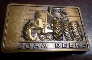 John Deere Tractor 1982 Deere & Company Moline Illinois Belt Buckle Collectible