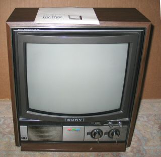 Vintage Sony Trinitron Kv - 1722 Color Tv,  Cond &.