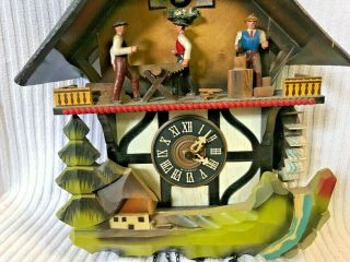 Vintage Schmeckenbecher W.  Germany Musical Cuckoo Clock 12 - 69 Black Forest 2