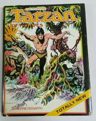 Unique Autographed Inscribed Tarzan Of The Apes Burne Hogarth 1st Printing 1972