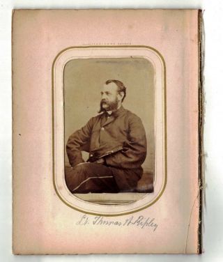 Vtg Civil War Union Lt Thomas W Ripley Line Officer 34th Mass Infantry Worcester