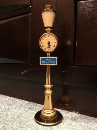 Jaeger Le Coultre Rue De La Paix Clock Alarm & A,  Cond Lamp Post