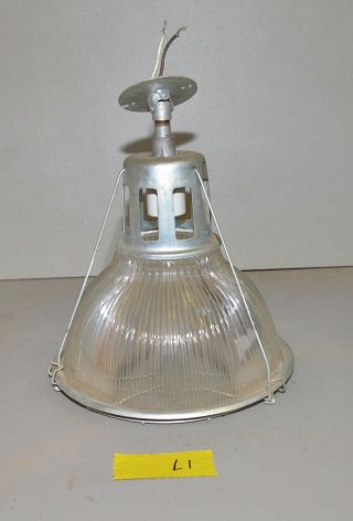 Vintage Holophane Lobay 685 Pendant Lamp Industrial Steam Punk Factory Light