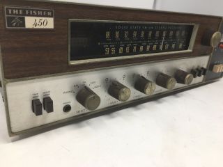 The Fisher 450 - T Stereo Receiver VINTAGE Solid State Amplifier•Parts/Repair 3