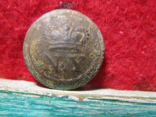 Detecting Finds North Yorkshire Volunteers Military Button Ny Button