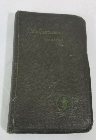 1942 Military Soldiers Psalms Testament Vintage Pocket Bible Christian