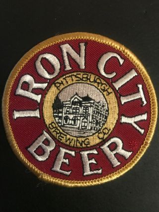 Iron City Beer Patch Pittsburgh Pa Brewing Co 80s 3” Rare - Vintage - Pittsburgh