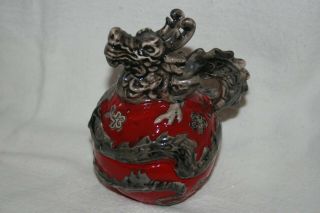 Blue Sky Red Dragon Salt And Pepper Shakers 2012 Heather Goldminc
