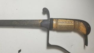 Antique 1820s - 40s Us Infantry Officer Sword With Scabbard Pre Civil War Gold