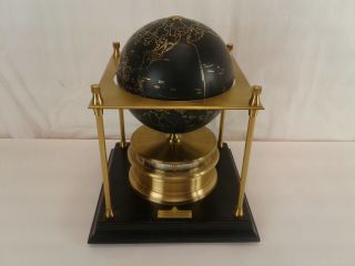 Vintage 1979 Royal Geographical Society World Globe Clock