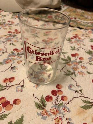 Griesedieck Bros St Louis Beer Glass