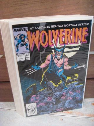 Wolverine 1 2 3 4 5 6 7 8 9 10 1st Ongoing Series Claremont Patch 1988 Vf,  X - Men