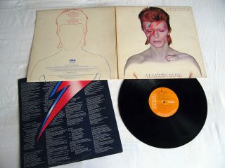 David Bowie - Aladdin Sane - 1973 Uk G/f Vinyl Lp,  Inner Rca Rs1001 Vg,