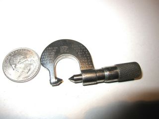 Antique Brown & Sharpe Mfg.  Rare No.  225 Miniature 0 - 1/2 " Machinist Micrometer