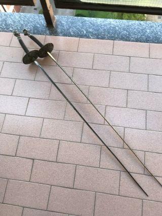 Antique French Fencing Foils Dagger Sword European Briquet Epee Sabre (325 V)